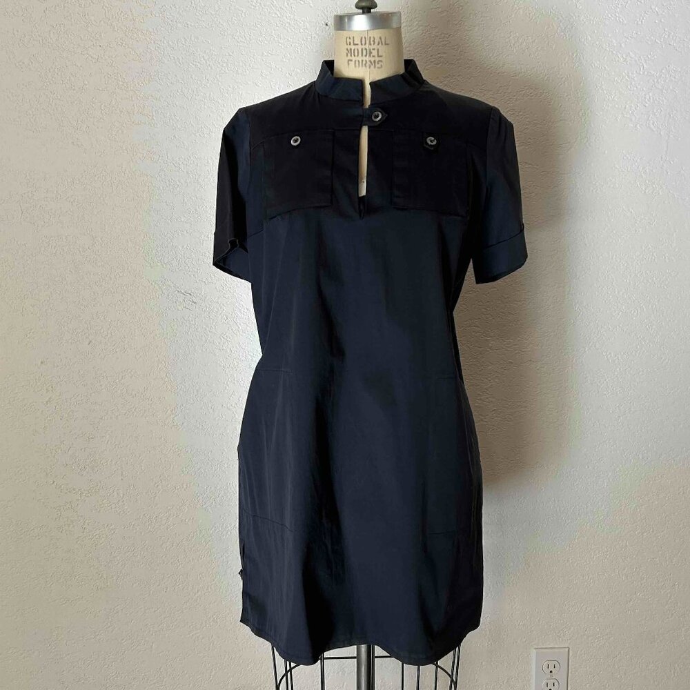 Chic French Design House- PAUL & JOE -Dark navy mini dress with THEORY shorts!